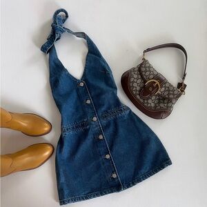 Pretty halter mini dress